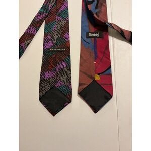 VTG Y2K 90s Claiborne Wembley Silk Tie Lot Mens Aztec Abstract‎ Floral